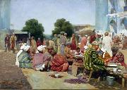 Vasily Vereshchagin Bazaar Spain oil painting artist
